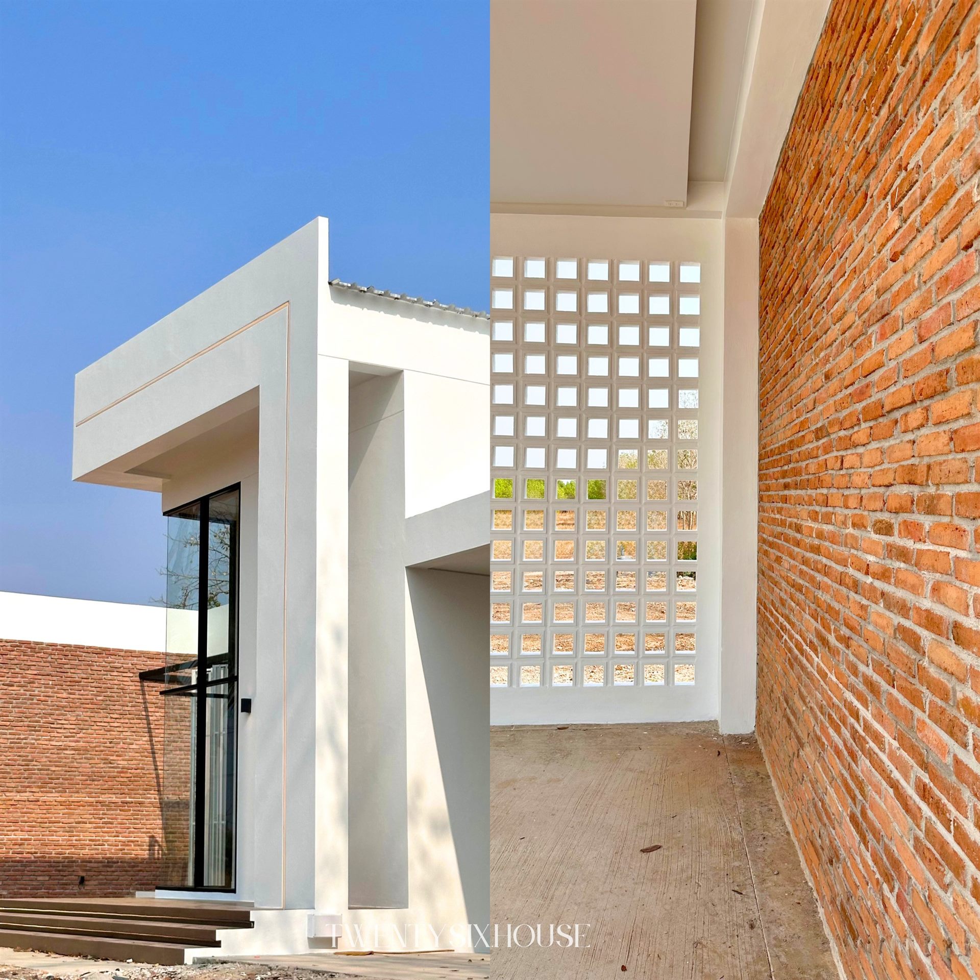 บ้านชั้นเดียวสไตล์ Modern Loft พร้อมที่จอดรถ 2 คัน