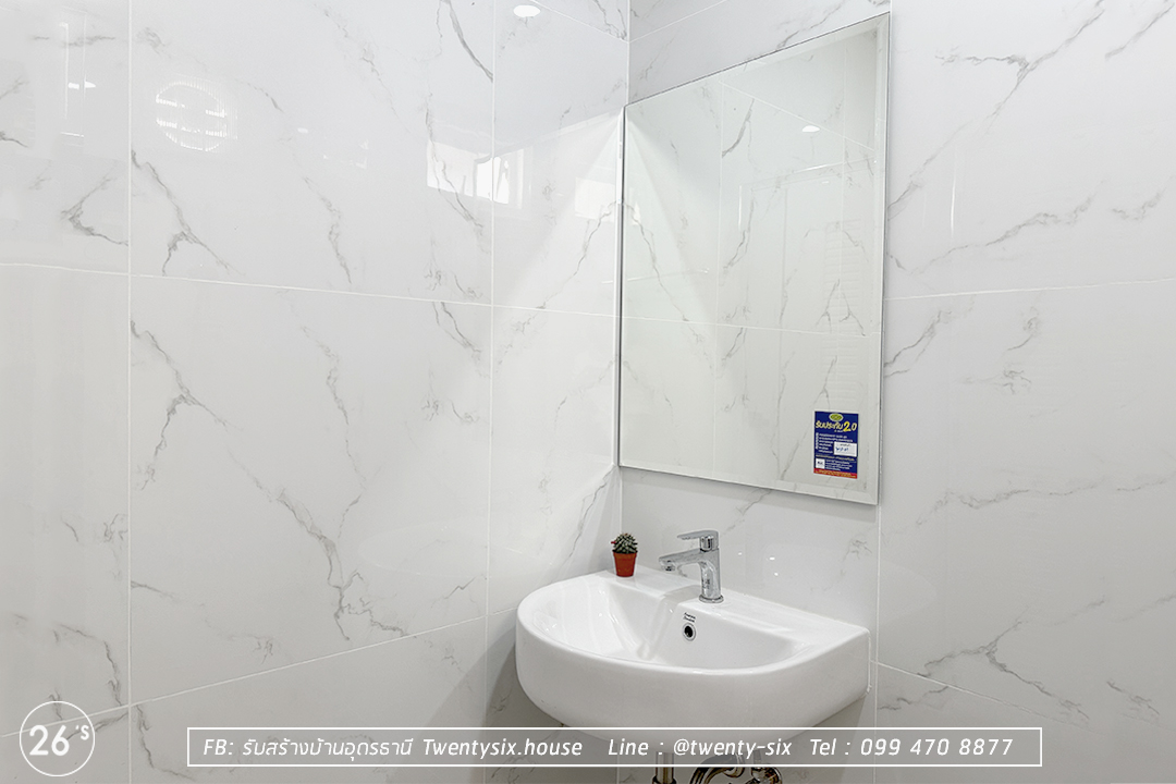 บ้านชั้นเดียวทรงจั่วโมเดิร์น 2 ห้องนอน 2 ห้องน้ำ