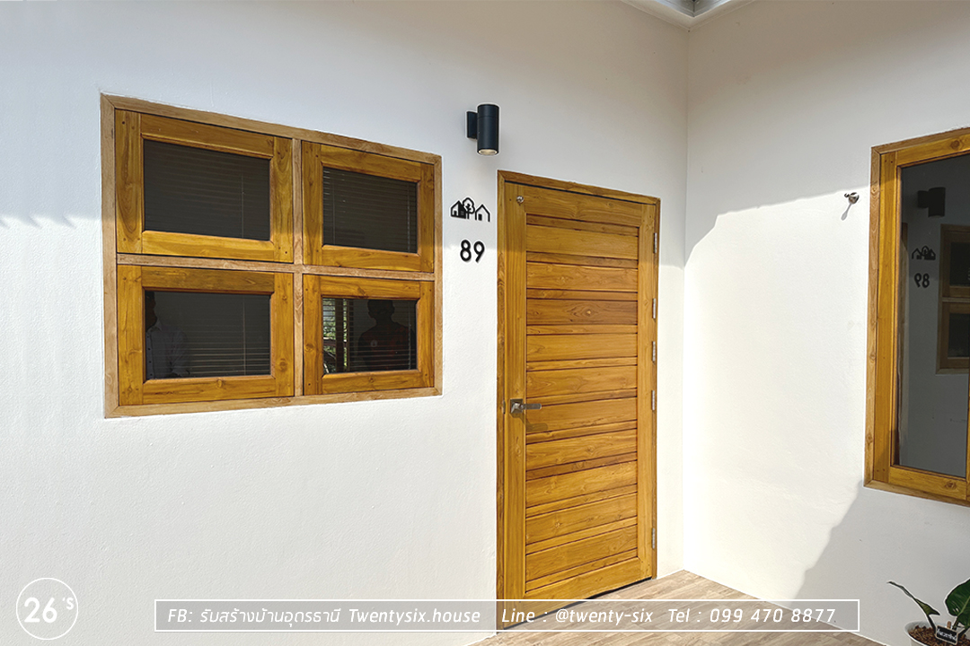 บ้านชั้นเดียวทรงจั่วโมเดิร์น 2 ห้องนอน 2 ห้องน้ำ